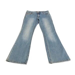 Vintage Younique Jeans Womens Junior 11 Denim Low Rise Flare Y2K 2000s 90s Retro